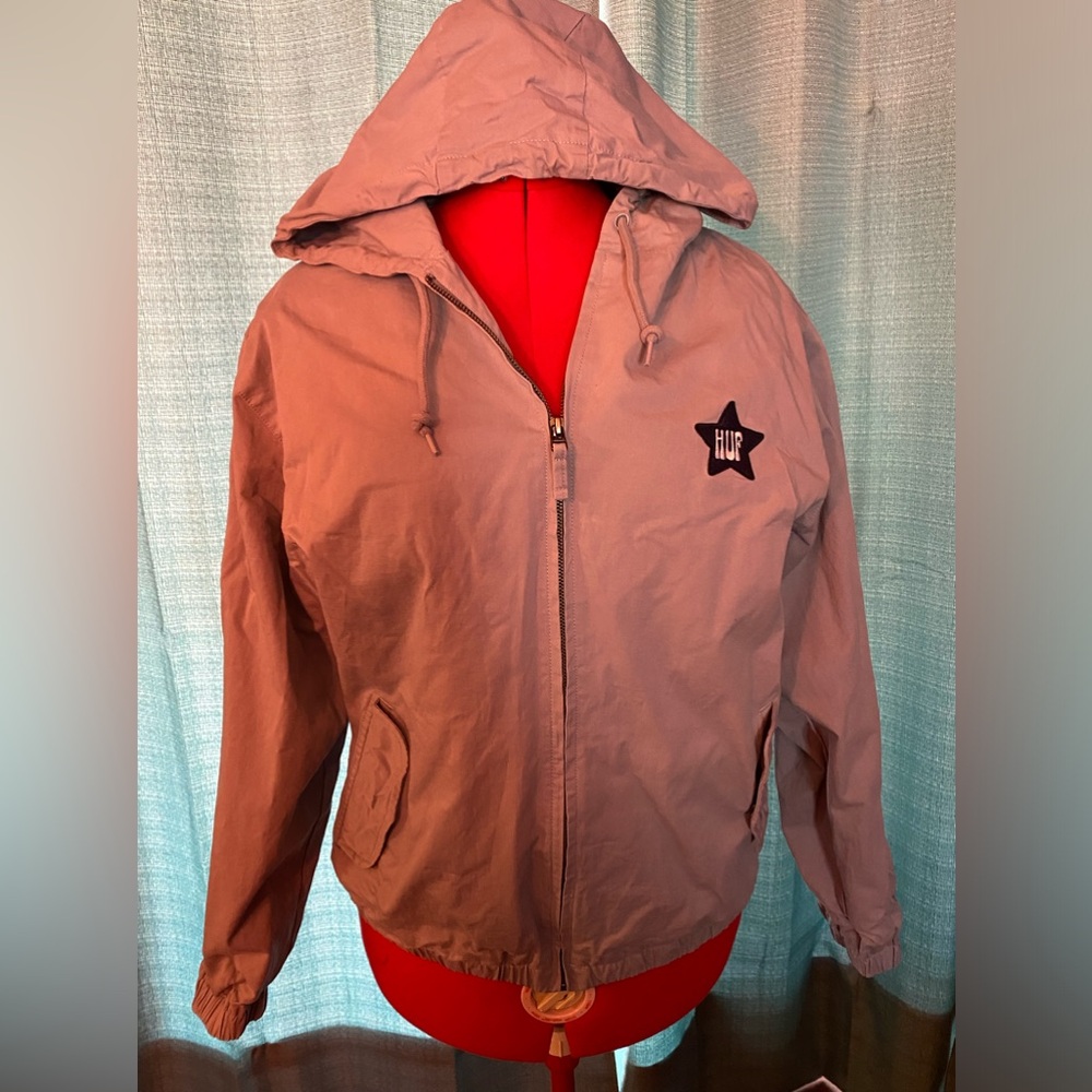 Huf With Tag H Stardust Jacket H Jacket M Cotton Blue
